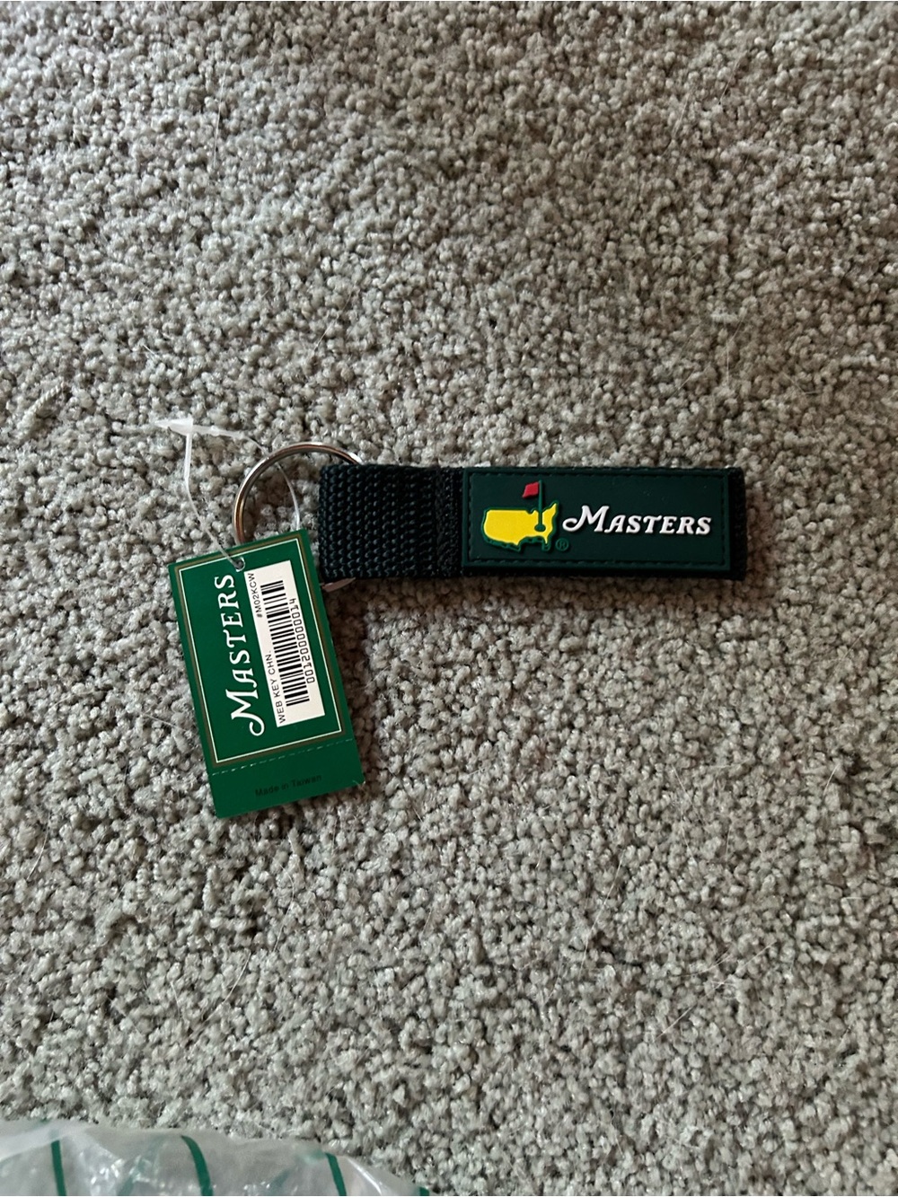 Masters/Augusta Green Keychain with Iconic Logo